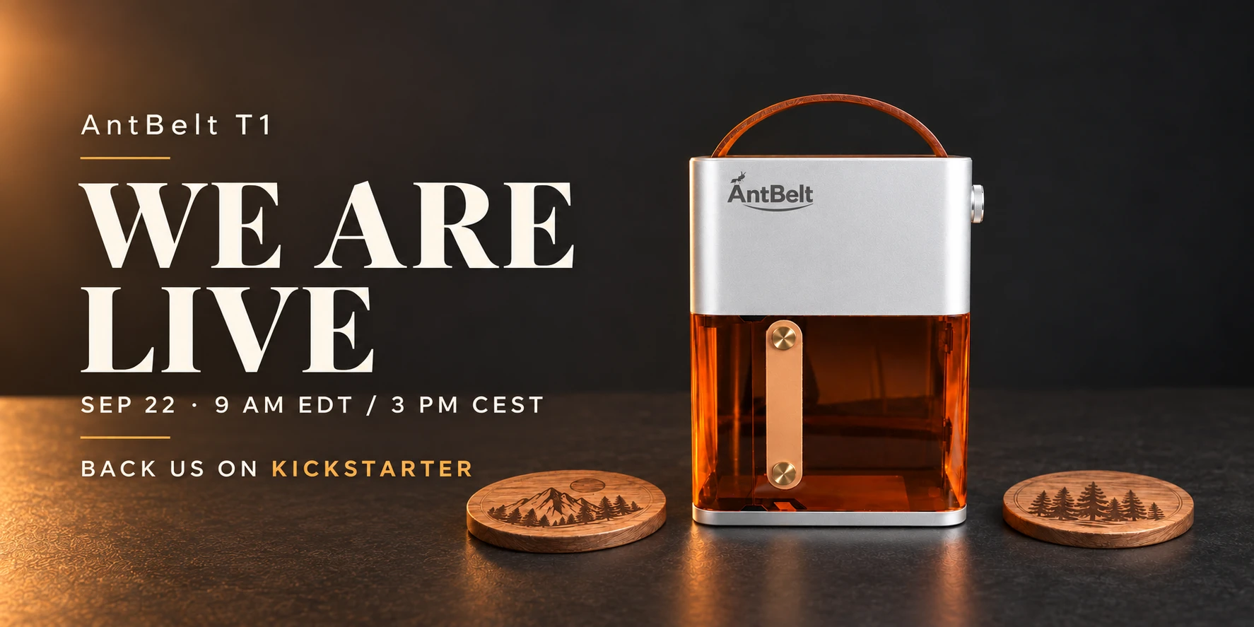 AntBelt T1. We are live. Back us on Kickstarter.
